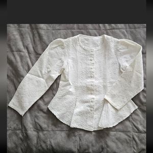 Vintage SUGAR KAINE Kids White Blouse